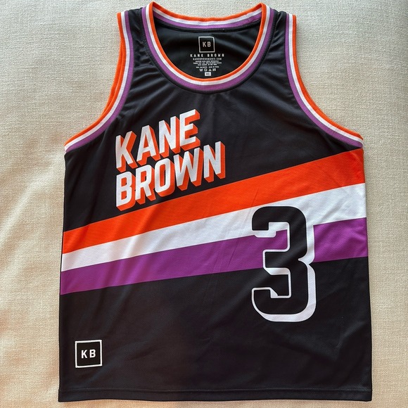 Kane Brown Country Music #3 KB Brand Black Limited Ed. Basketball Jersey Size MD - Picture 1 of 7